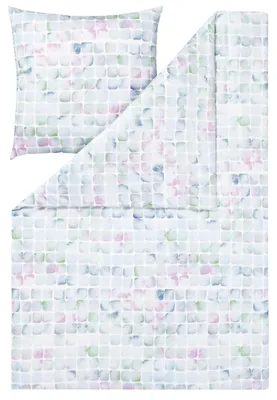Produktbild von Estella Ateliers Mako-Satin- Bettwäsche-Garnitur Topaz Farbe hellblau Größe 135x200+80x80