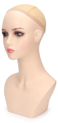 Schaufensterpuppenkopf aus PVC, rosa, 44 cm, für Perücken und Accessoires