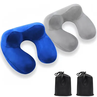 Immagine prodotto di Set di 2 cuscini gonfiabili per il collo, ideali per i viaggi