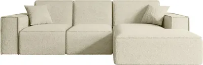 Produktbild von ALTDECOR Ecksofa in L-Form SERRA-L - 266x169x80 cm Beige - Corner Sofa Bett Eckcouch Couch Wohnlandschaft Cauchsofa