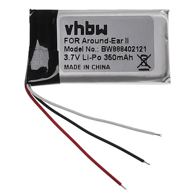 Produktbild von vhbw Akku kompatibel mit Bose AE2 Wireless Headset Kopfhörer (350 mAh, 3,7 V, Li-Polymer)