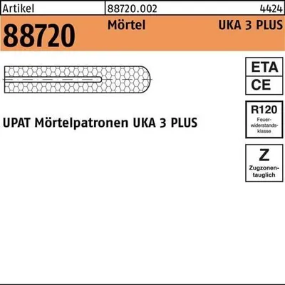 Produktbild von Mrtelpatrone R 88720 f.UKA 3 PLUS M 10 Polyesterharz