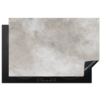 Produktbild von KitchenYeah© Herdabdeckplatte Beton - Grau , 81x52cm, Küche Deko, Glaskeramikkochfeld Herdabdeckung, Abdeckplatte fùr Kochfeld