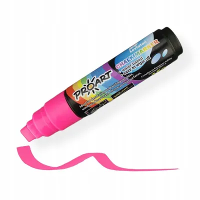 Zdjęcie produktu dla MARKER KREDOWY do szyb LEVIATAN 15g KREDA marker do tablic RÓŻOWY
