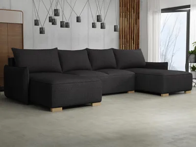 Obrázok produktu pre Sedačka do U s úložným priestorom MOLENCIA - grafitová