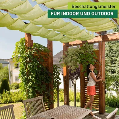 Produktbild von Seilspann-Sonnensegel 420x140cm grün
