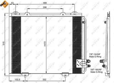 Obrázek produktu pro Kondenzátor Klimatizace Db W210/S210
