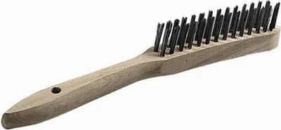Image de Brosse métallique en acier 2 rangées 0,35 mm de fil