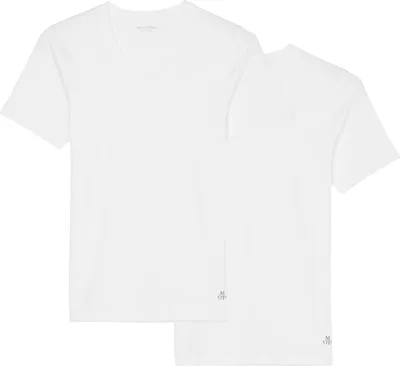 Produktbild von Marc O'Polo Herren V-Shirt 2-Pack Essentials - Weiss - Größe XL