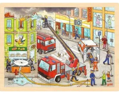 Produktbild von Einlegepuzzle Feuerwehreinsatz
