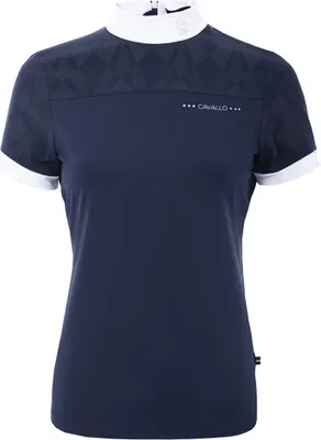 Produktbild von Cavallo DALIA Edles Damen Turniershirt darkblue FS 2022, Größe:34