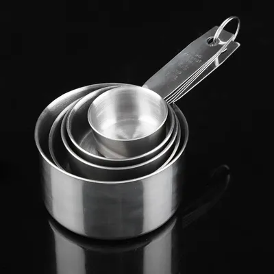 Obrázok produktu pre 5pcs  Set Stainless Steel Anti rust Measuring Cup Spoon Baking Cooking Tool