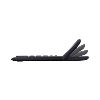 Produktbild von Casio JW-200SC-BK, Desktop, Einfacher Taschenrechner, 12 Ziffern, Display klappbar, Batterie/Solar, Schwarz