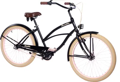 Produktbild von Plumbike La Donna Aria Fahrrad, 26"-Räder, 3-Gang-Version, Mattschwarz