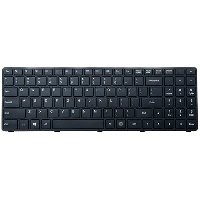 Produktbild von Tradebit - Tastatur für Lenovo | Englisch US QWERTY INT | Volle Kompatibilität | Hochwertige Materialien | Modelle: IdeaPad 100 15IBD 100-15IBD