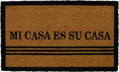 Imagen del producto de Mars & More: Alfombrilla para zapatos con diseño "Mi casa es su casa", 75x45 cm