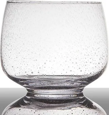Produktbild von INNA-Glas Kerzenschale Gracie auf Standfuß, Kegel - rund, klar, 18,5cm, Ø 22cm - Dekoschale - Glasschale