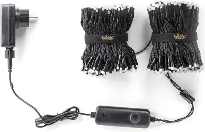Produktbild von Twinkly TWS600STP-BEU, 600 Lampen, LED, Multi, 30000 h, Drinnen/Draußen, Schwarz