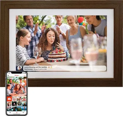 Produktbild von Denver PFF-1042 Digitaler WLAN-Bilderrahmen - 10.1" IPS Touchscreen & Frameo App