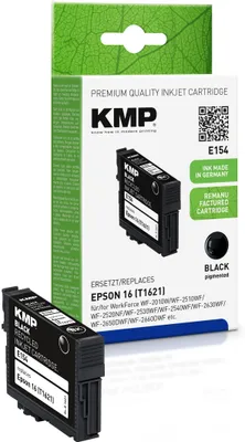 Produktbild von KMP E154 schwarz Tintenpatrone ersetzt Epson Workforce 16 (T1621)