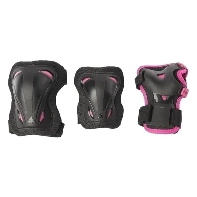 Produktbild von Rollerblade SKATE GEAR JUNIOR 3 PACK SCHWARZ/ROSA 3XS