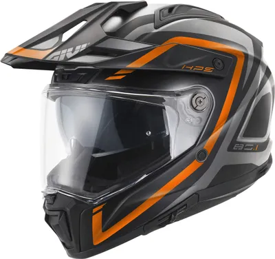 Productafbeelding van Endurohelm GIVI 80.1 Apex, mat zwart, oranje, maat S