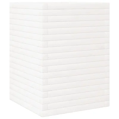 Produktbild von Pflanzkübel Weiß 50x50x68,5 cm Massivholz Kiefer