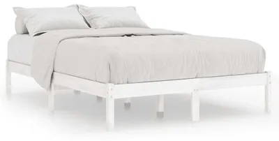 Obrázok produktu pre vidaXL Posteľ z masívneho dreva biela 135x190 cm
