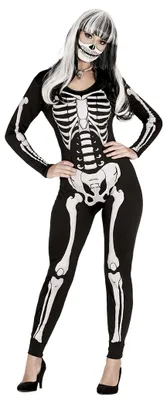 Immagine prodotto di Costume da scheletro di Halloween per donna taglia M - L, taglia:L