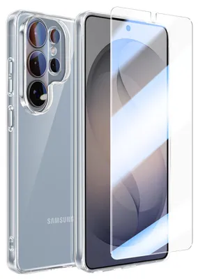 Image de Avizar, kit de protection complet pour Galaxy S26 Ultra : coque, écran et verre de protection pour l'appareil photo, transparent
