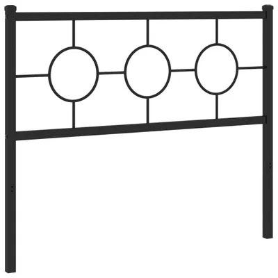 Obrázok produktu pre Kovové náhradné čelo postele čierne 107 cm