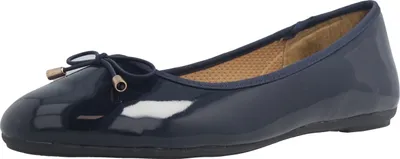 Produktbild von Fitters Footwear Ballerinas in Übergrößen Blau 2.514378 Fiona Navy Patent große Damenschuhe