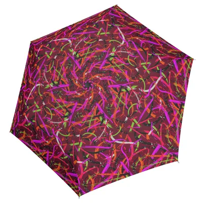 Image de doppler parapluie de poche parapluie Fiber Havanna Expression Berry rouge multicolore