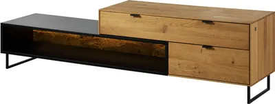 Produktbild von MASSIVMOEBEL24 Lowboard Wildeiche 200x43x52 natur geölt LINDAU #27