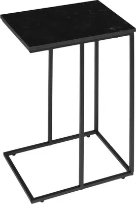 Obrázek produktu pro ModernHome BJ403066CT Mobilní odkládací stolek s kovovým rámem, černý
