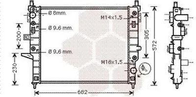 Image de VAN Wezel | Radiateur, refroidissement du moteur (30002271)