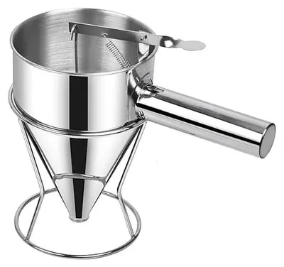 Produktbild von Edelstahl-Pfannkuchenteigspender mit Standardaufsatz, 1200 ml oder 600 ml