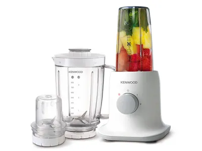 Produktbild von Kenwood Blend-X Tract Standmixer-Set 3 in 1, Tischplatten-Mixer, 1 l, Pulsfunktion, 350 W, Weiß