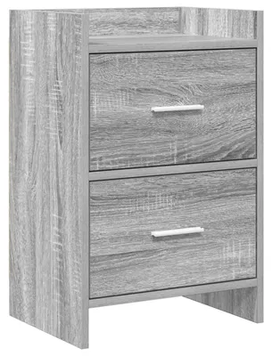 Productafbeelding van vidaXL Nachtkastje, grijs Sonoma, 40 x 30 x 60 cm, houtvezel