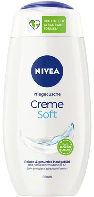 Zdjęcie produktu dla Nivea krem pod prysznic soft care z olejkiem migdałowym 250ml opakowanie 4 szt