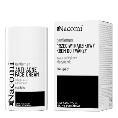 Zdjęcie produktu dla Nacomi GentleMan - Krem do skóry Trądzikowej - Matujący, 50ml