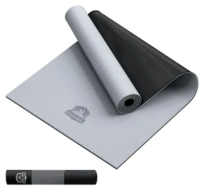 Produktbild von HAPBEAR Yogamatte XXL- Extra Groß Breit Yoga Matte, TPE Sportmatte Fitnessmatte rutschfest 183cm x107 cm x 6mm Dicke,Ultra Haltbar, Gymnastikmatte für Pilates, Gym, Zuhause, Workout- Schwarz – W-PVC-