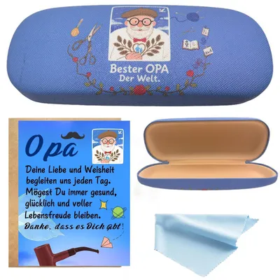 Produktbild von Brillenetui Set für Oma und Opa mit Grußkarten