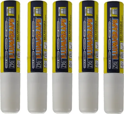 Immagine prodotto di Pennarelli a gesso 15 mm 5 pezzi bianchi