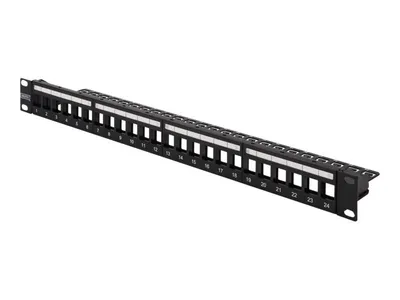 Obrázok produktu pre Modulárny patch panel DIGITUS pre keystone konektory 1U - nevybavený