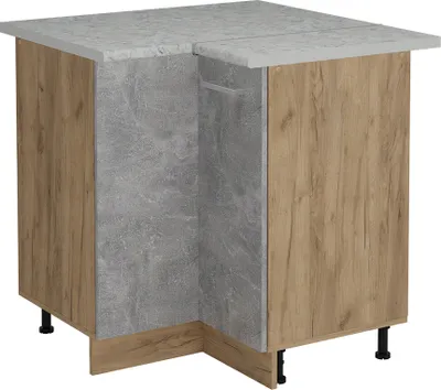 Produktbild von Eckunterschrank Vicco R-Line Beton 75.6 cm AP Marmor, Model 53854