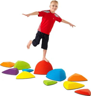 Produktbild von Hügelkuppen-Set, Balance Spiel, Balancierspiel, Kinder, Kindergarten, 11-tlg.