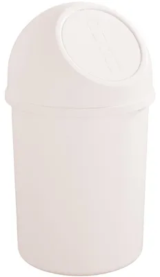 Immagine prodotto di helit Abfalleimer mit Push-Einwurfklappe, 6 Liter, weiá