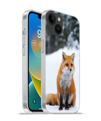 Produktbild von MuchoWow® Handyhülle Schutzhülle Hülle für Apple iPhone 14 Plus - Soft case Fuchs - Schnee - Wald Silikon Softcase Handy Hülle - Abbildung