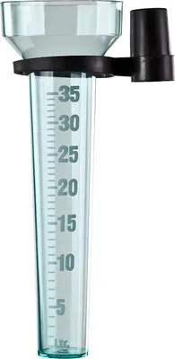 Produktbild von Regenmesser grün | Messbereich 35 Liter, Niederschlagsmesser, Wetterstation mit Halterung, Regenmessung